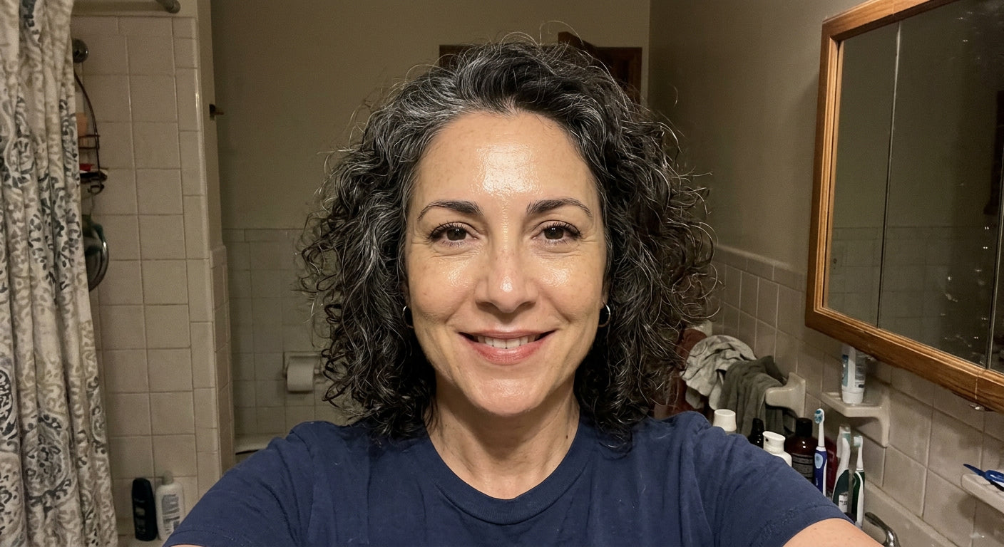 Denise, 52 — wearing Vera Lane Tone Adapting Foundation